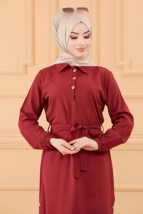 ELBISE Bordo - 3658 BORDO