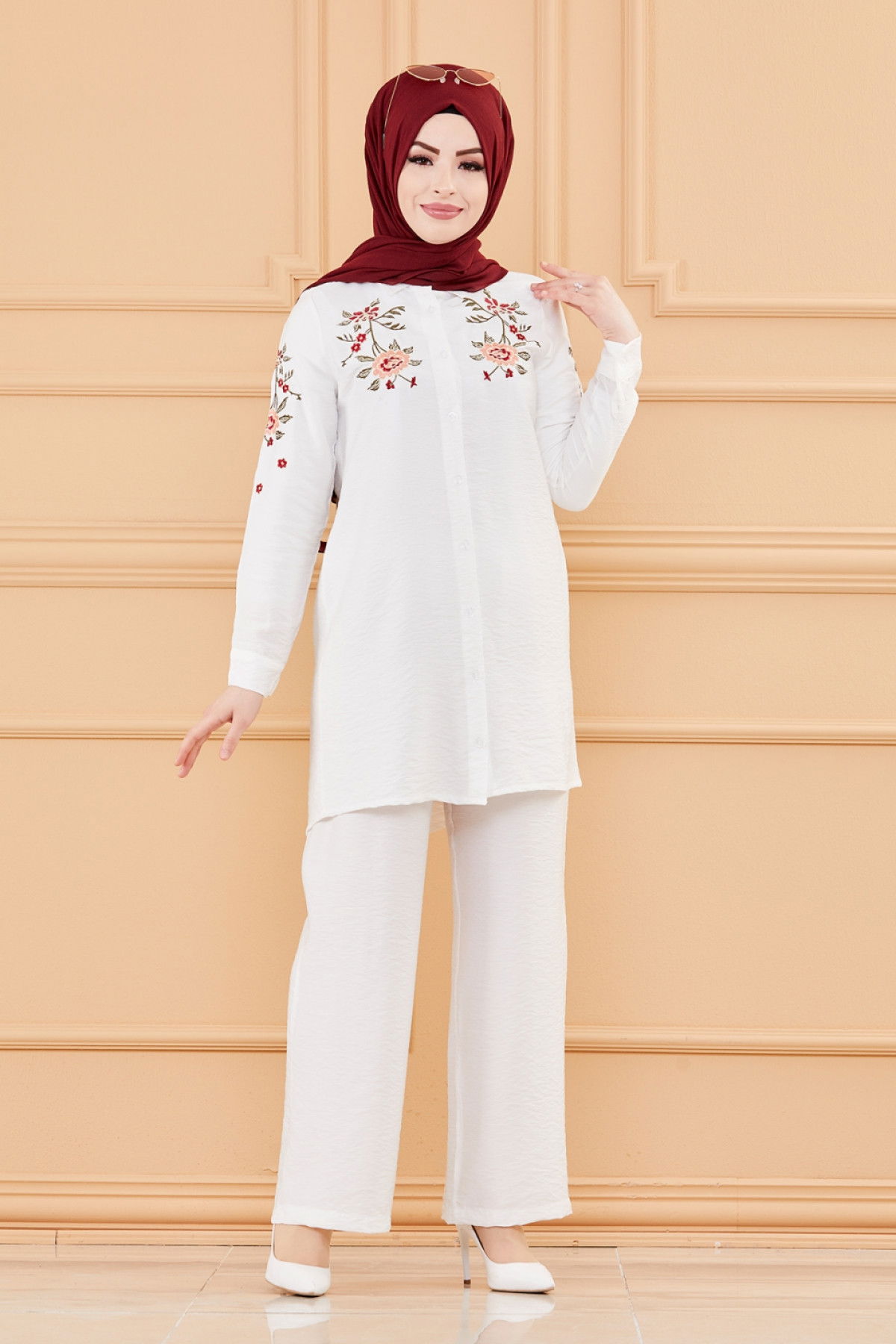 TUNIK PANTOLON Beyaz - 3549