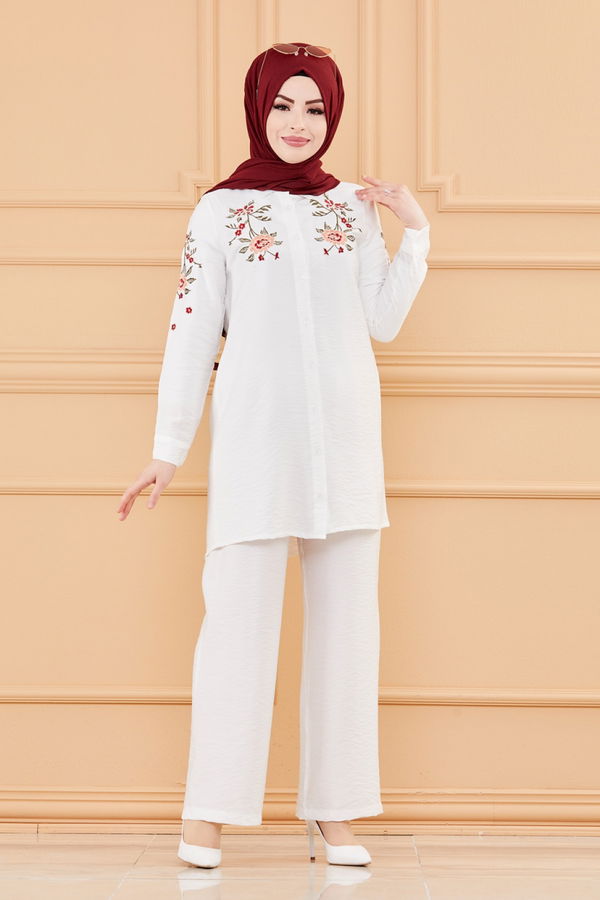 TUNIK PANTOLON Beyaz - 3549