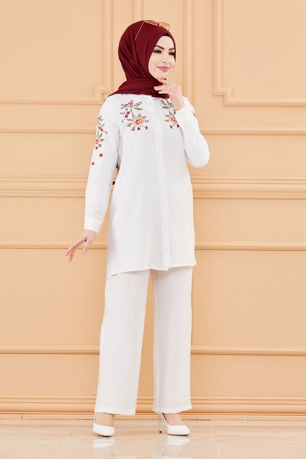 TUNIK PANTOLON Beyaz - 3549