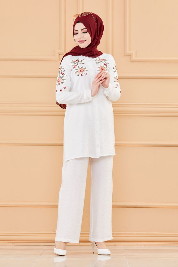 TUNIK PANTOLON Beyaz - 3549