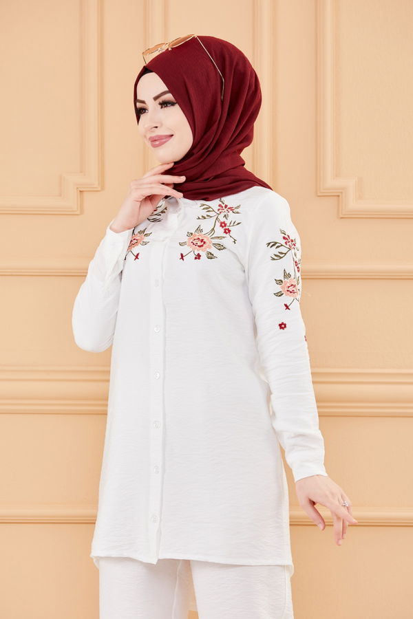 TUNIK PANTOLON Beyaz - 3549