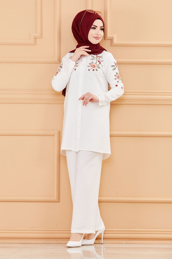 TUNIK PANTOLON Beyaz - 3549