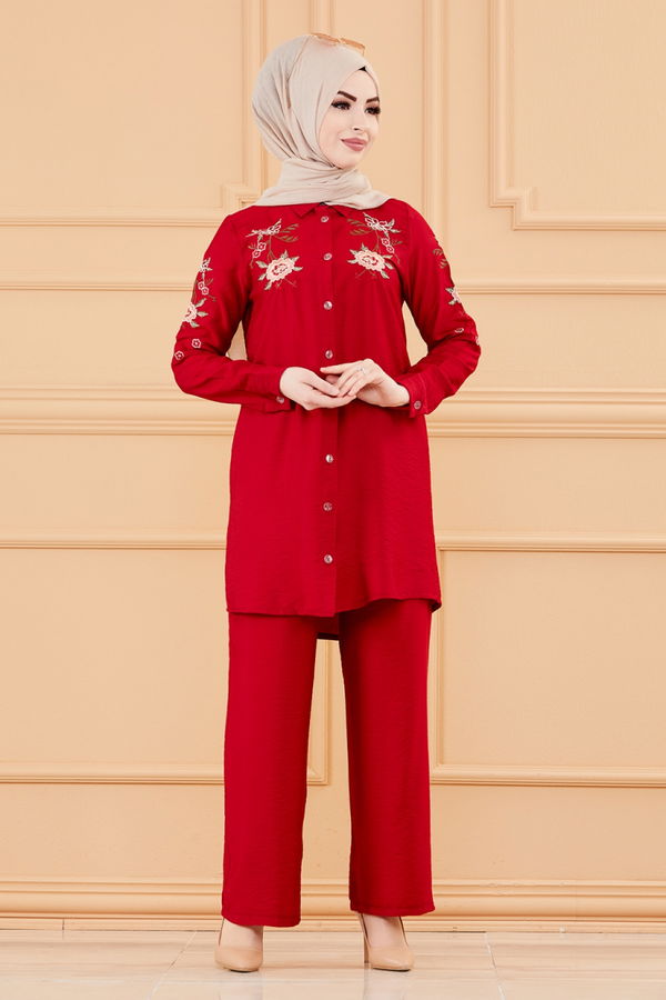 TUNIK PANTOLON Bordo - 3549 BORDO