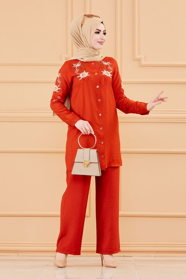 TUNIK PANTOLON Kiremit - 3549 KİREMİT