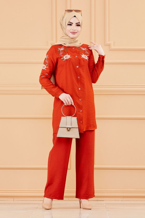 TUNIK PANTOLON Kiremit - 3549 KİREMİT