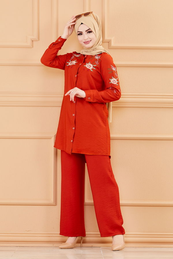 TUNIK PANTOLON Kiremit - 3549 KİREMİT