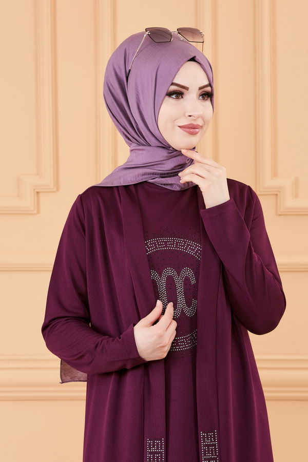 CKT TUNIK PANTOLON Mürdüm - 3661