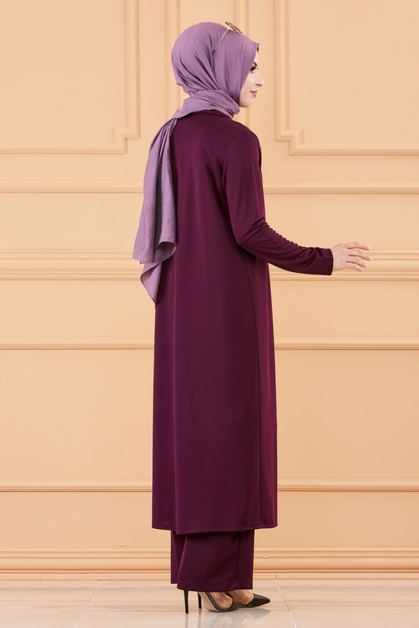 CKT TUNIK PANTOLON Mürdüm - 3661