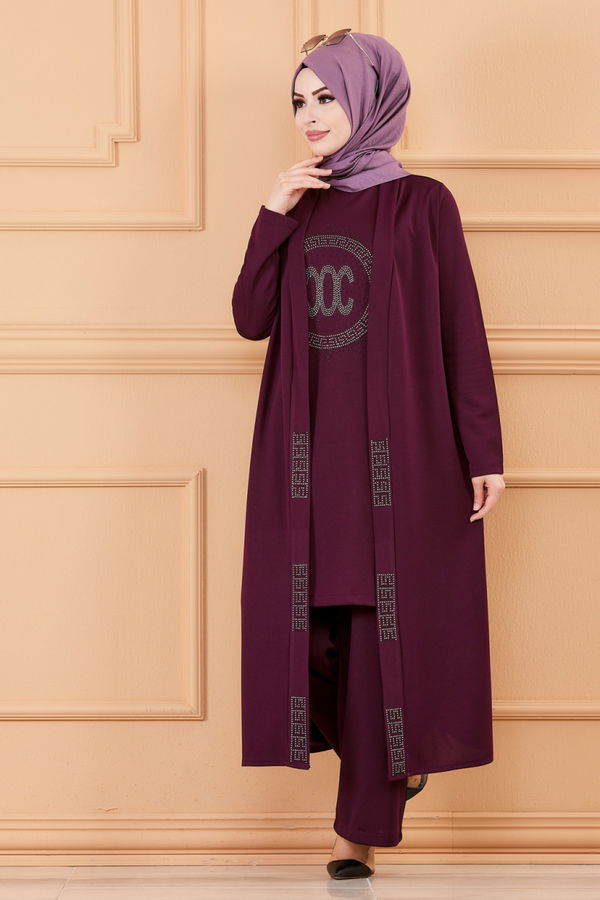 CKT TUNIK PANTOLON Mürdüm - 3661