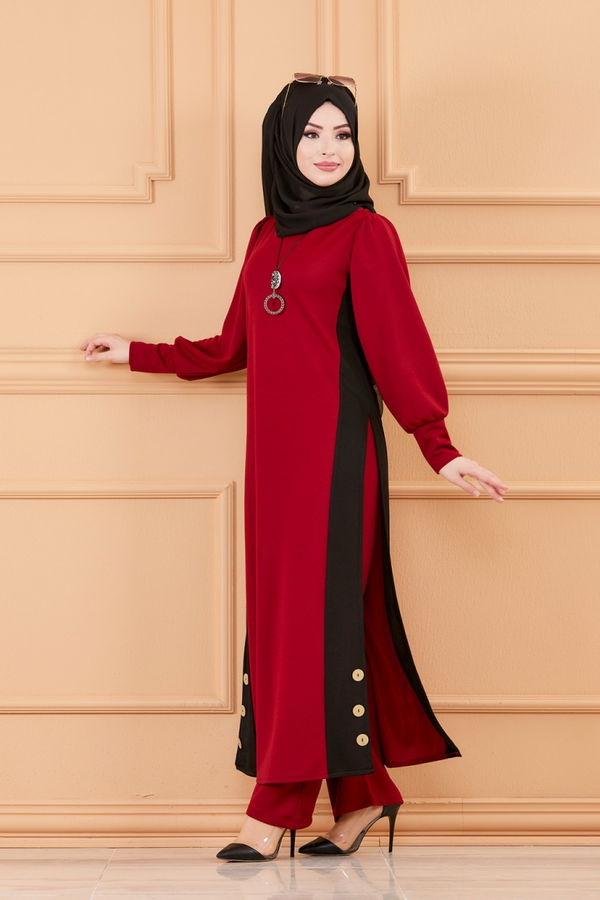TUNIK PANTOLON Bordo - 3662