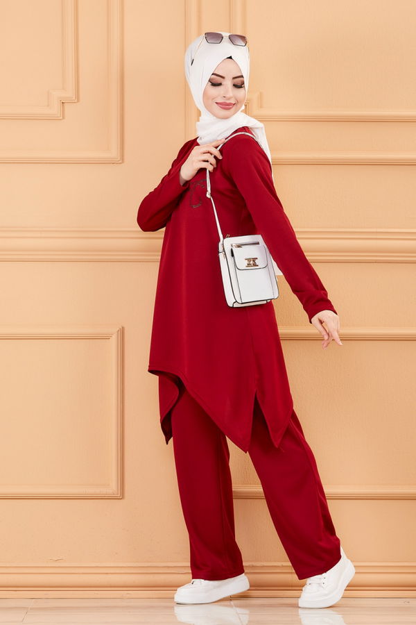 TUNIK PANTOLON Bordo - 3664 BORDO