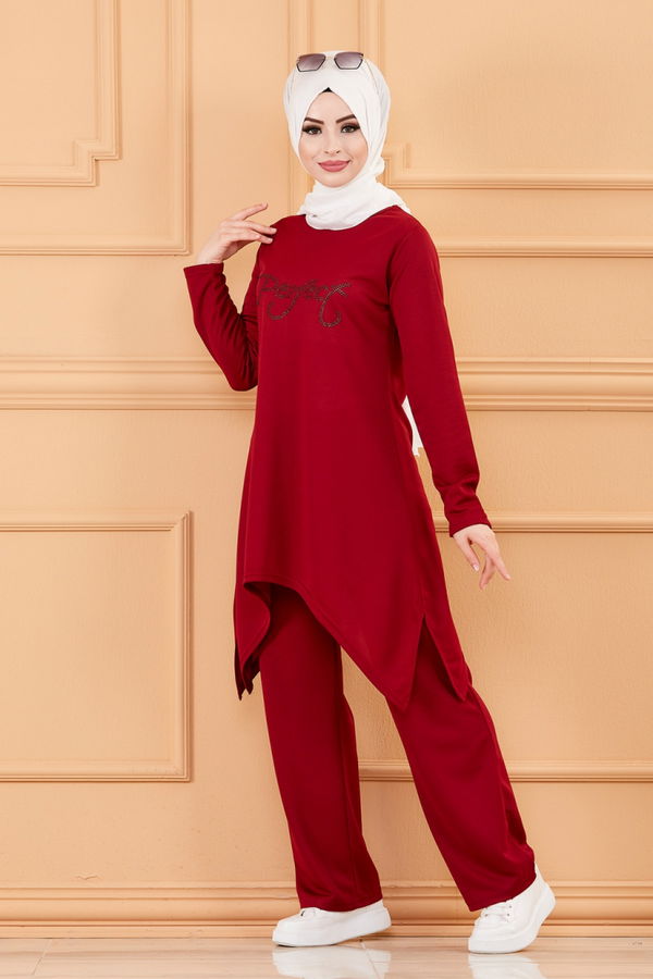 TUNIK PANTOLON Bordo - 3664 BORDO