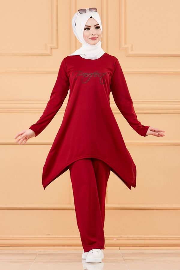 TUNIK PANTOLON Bordo - 3664 BORDO
