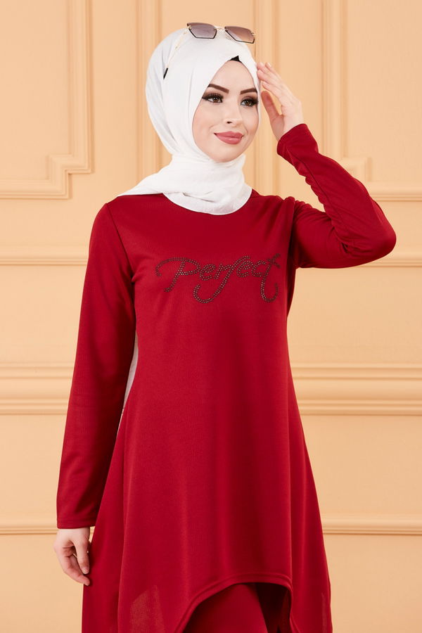 TUNIK PANTOLON Bordo - 3664 BORDO