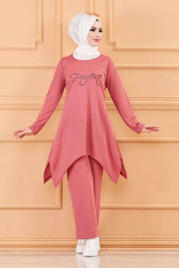 TUNIK PANTOLON Pembe - 3664 PEMBE