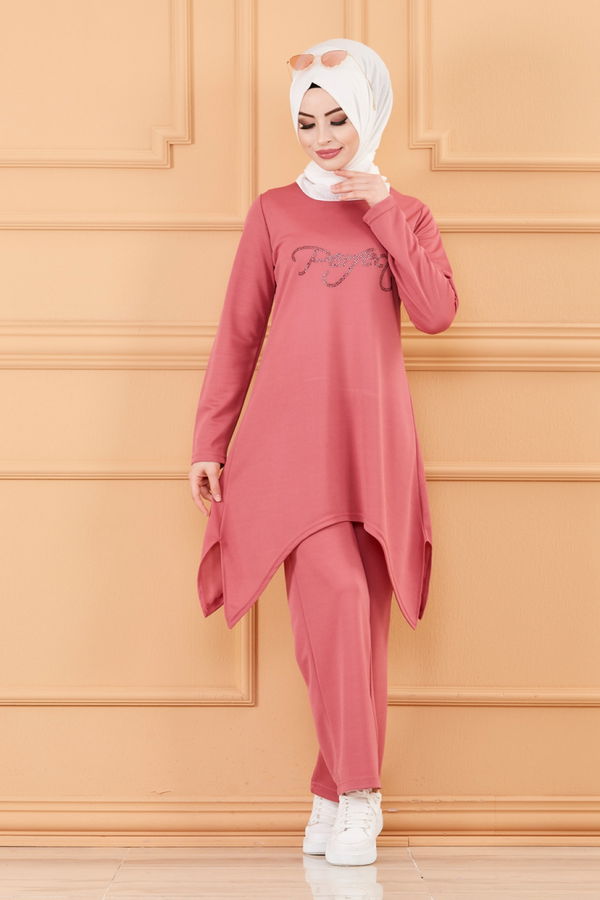TUNIK PANTOLON Pembe - 3664 PEMBE