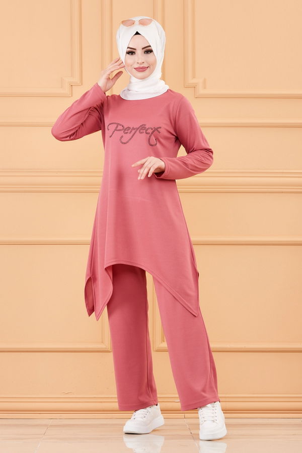 TUNIK PANTOLON Pembe - 3664 PEMBE