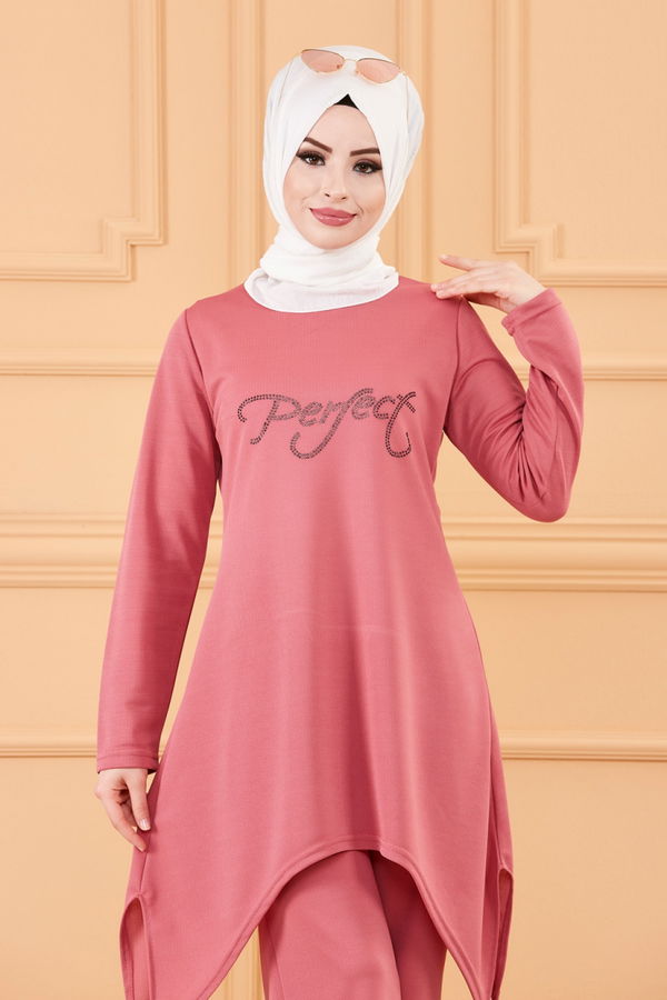 TUNIK PANTOLON Pembe - 3664 PEMBE