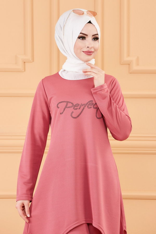 TUNIK PANTOLON Pembe - 3664 PEMBE