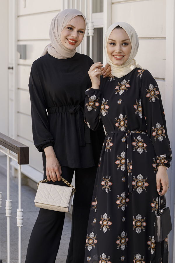 Elbise Siyah - 21058 SİYAH