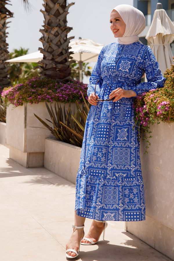 Elbise Mavi - 21059 MAVİ