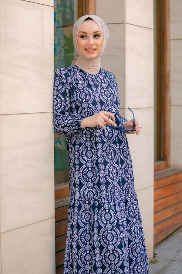 Elbise Lacivert - 21043 LACİVERT