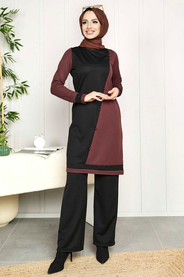 Tunik Pantolon Kahverengi - 11320