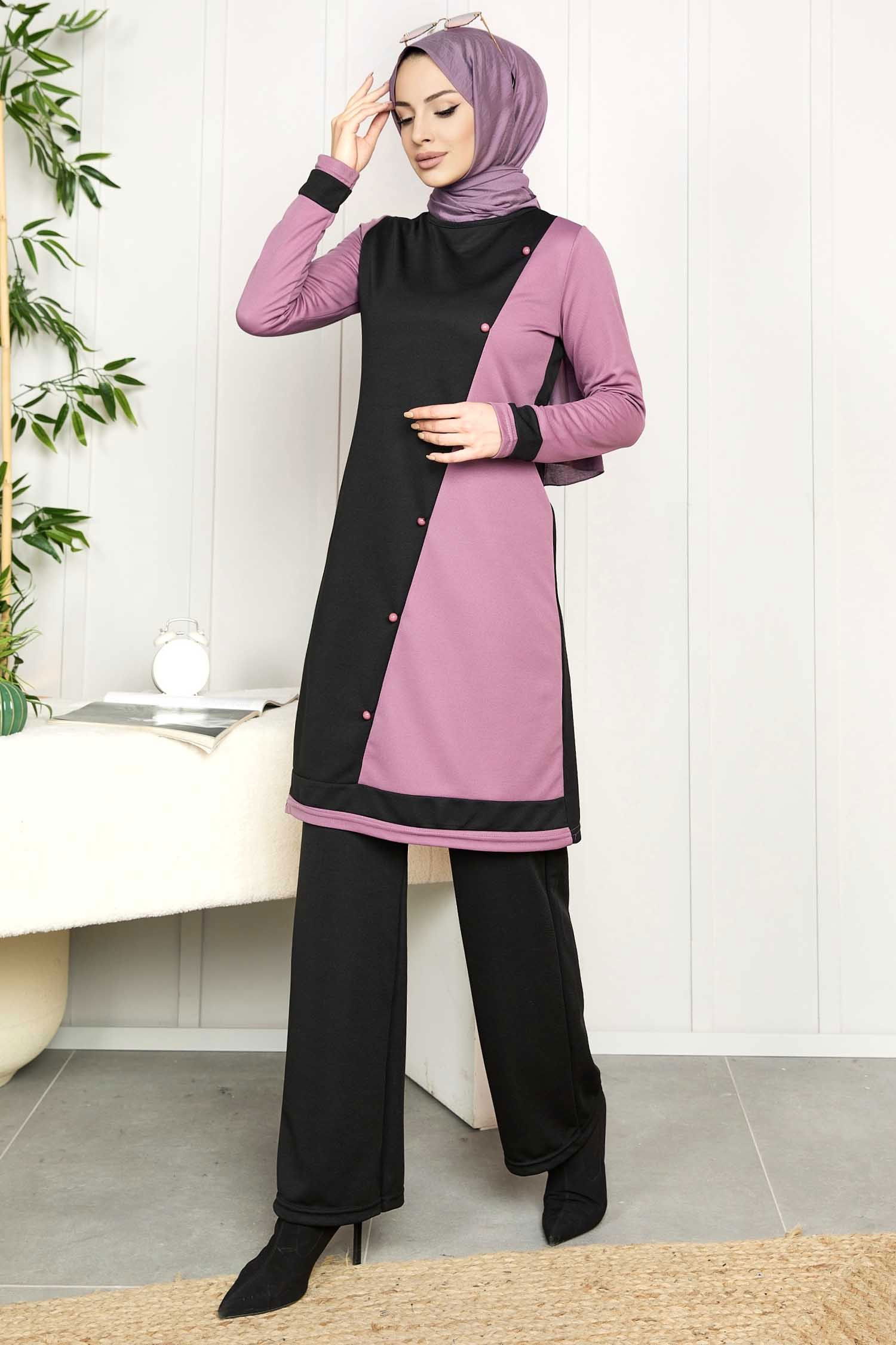 Tunik Pantolon Lila - 11320