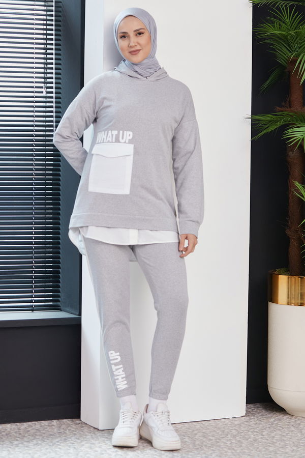 TUNIK PANTOLON Gri - 3474