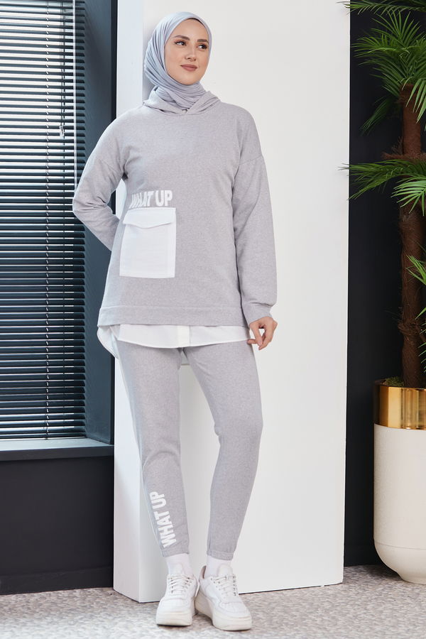 TUNIK PANTOLON Gri - 3474