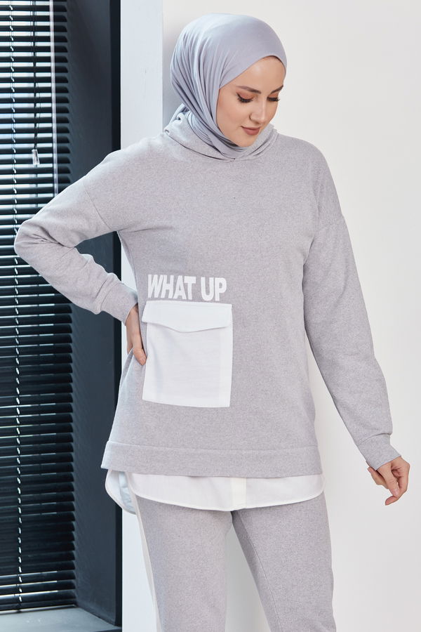 TUNIK PANTOLON Gri - 3474