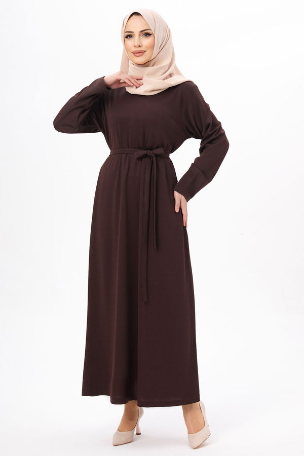 Namaz Elbisesi Kahverengi - 22048 KAHVERENGİ