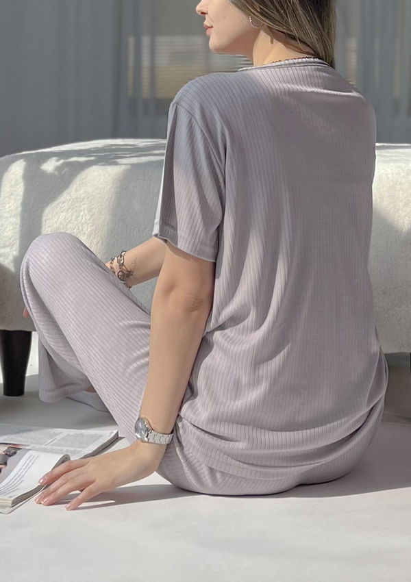 Eşofman Takımı Lila - 22099