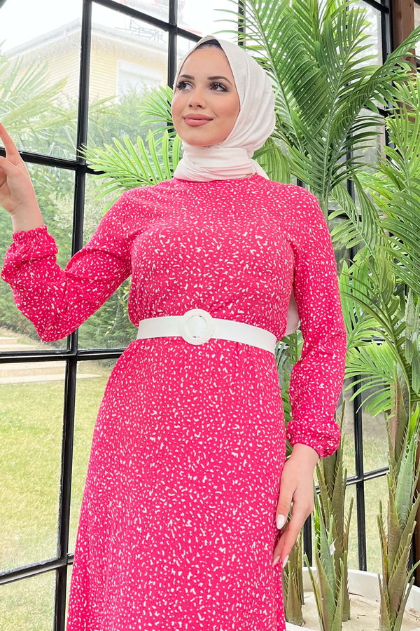 Elbise Fuşya - 22185