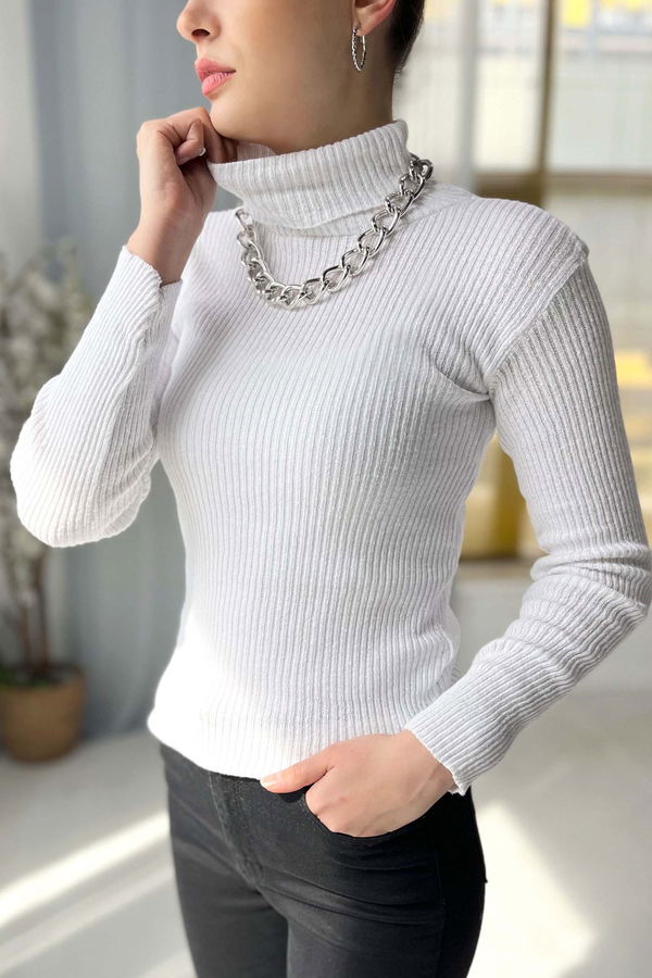 Triko Kazak Beyaz - 21587 BEYAZ
