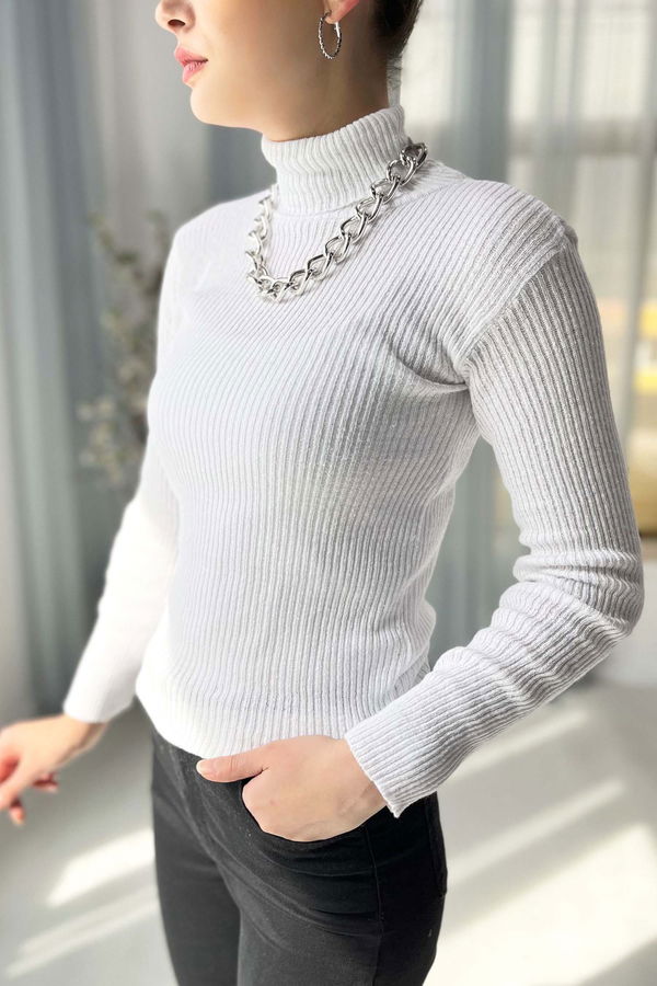 Triko Kazak Beyaz - 21587 BEYAZ