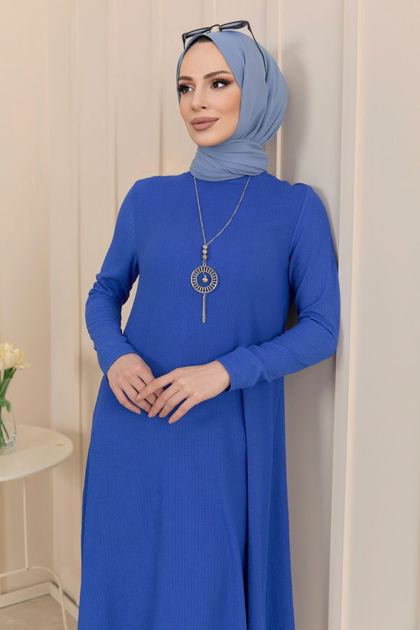 Elbise Mavi - 22123 MAVİ
