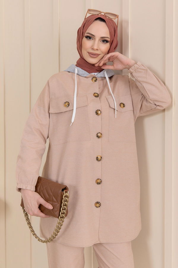 Tunik Pantolon Bej - 11423