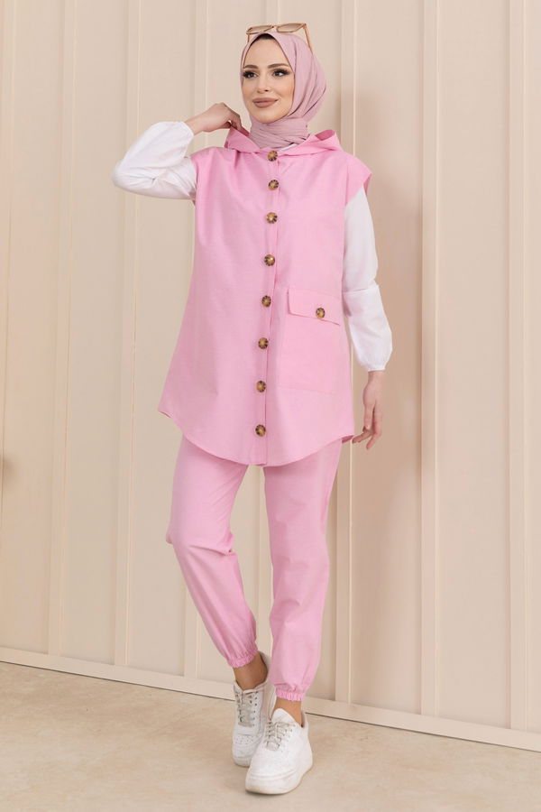 Tunik Pantolon Pembe - 11422