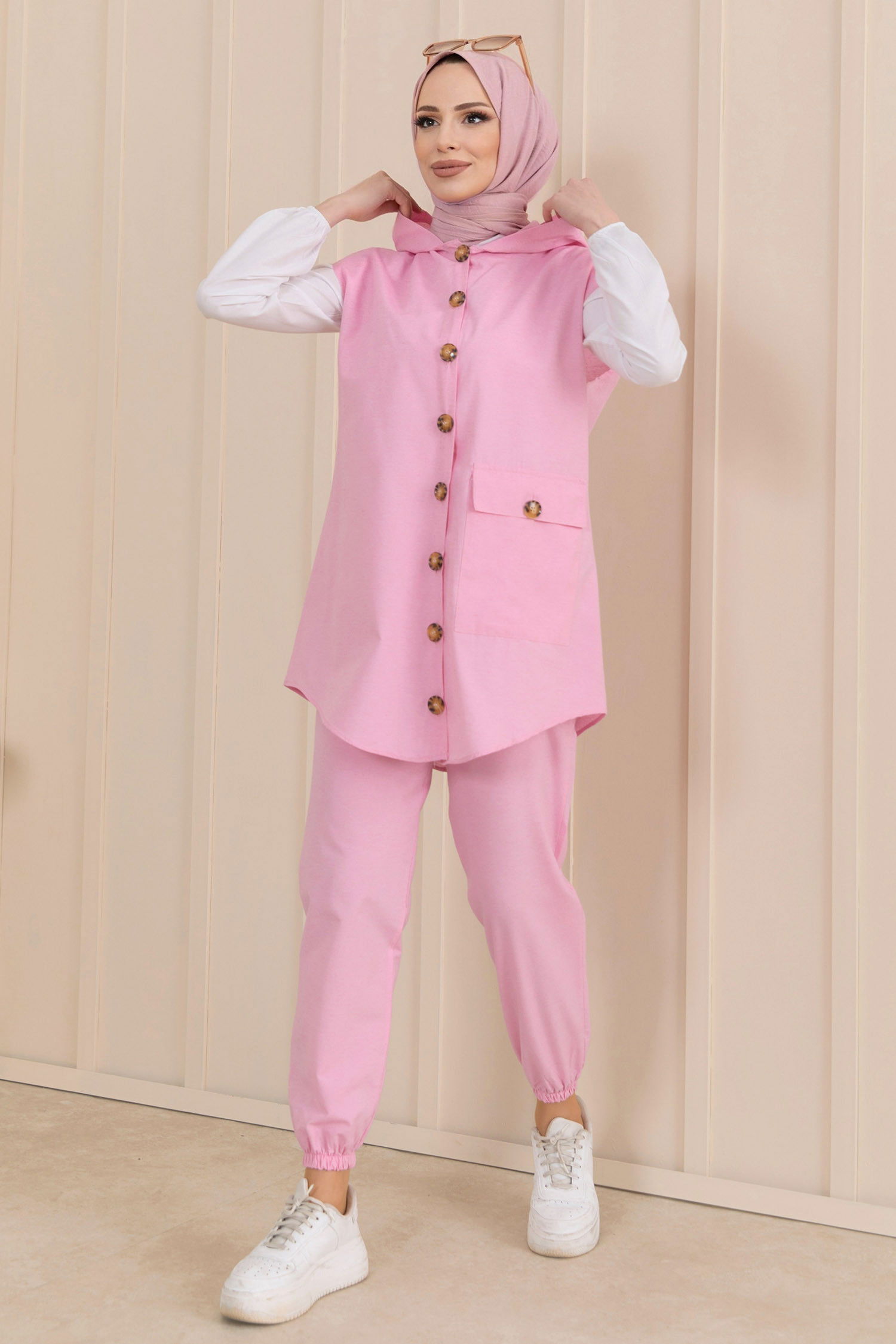 Tunik Pantolon Pembe - 11422