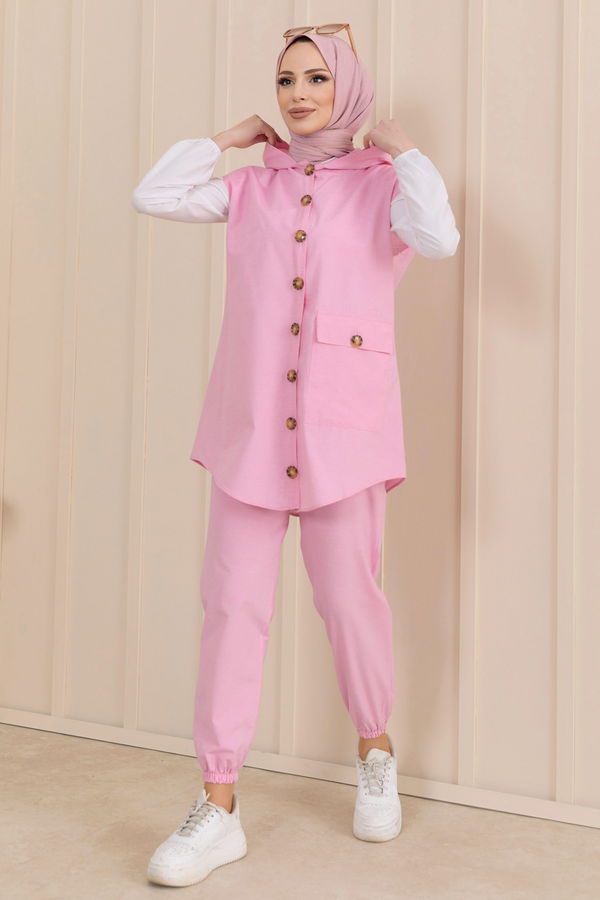 Tunik Pantolon Pembe - 11422