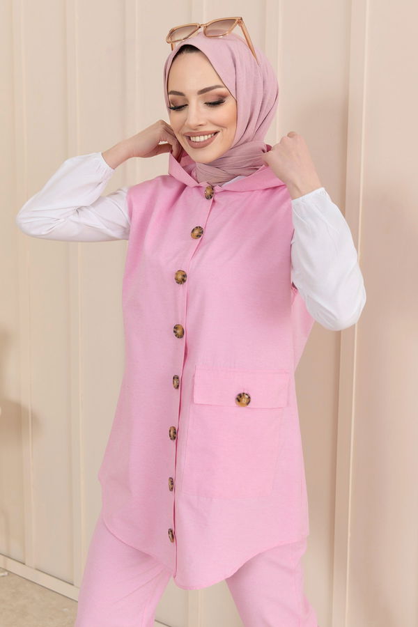 Tunik Pantolon Pembe - 11422