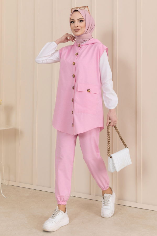 Tunik Pantolon Pembe - 11422