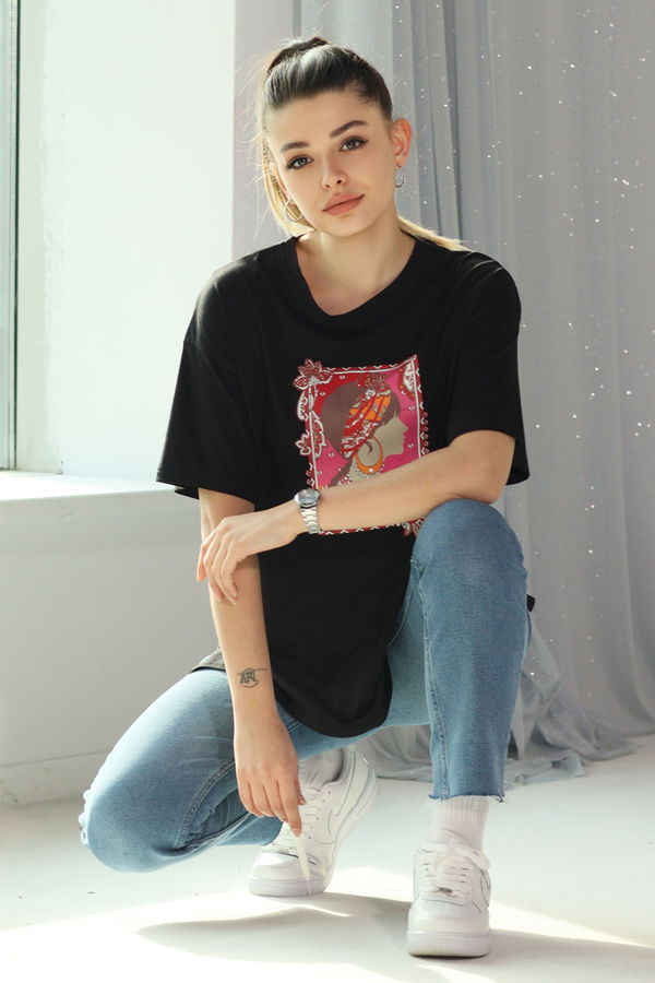 T-Shirt Siyah - 22311