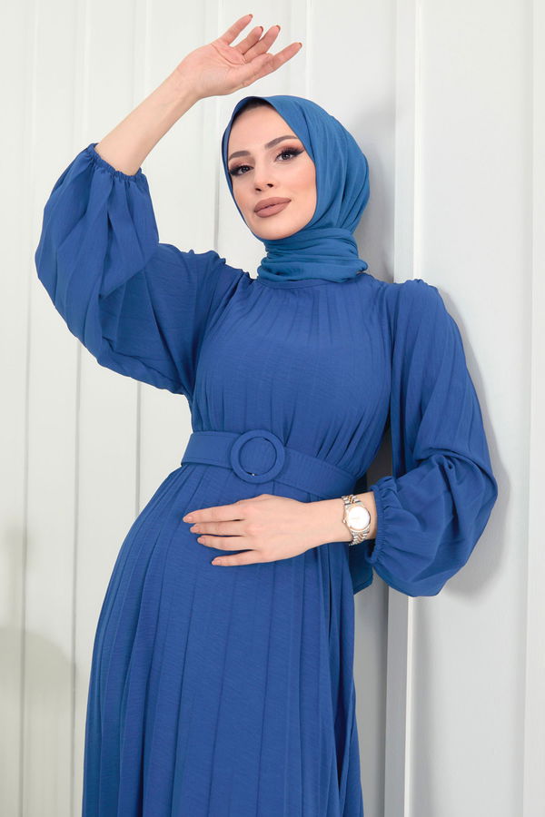 Elbise Mavi - 22228 MAVİ