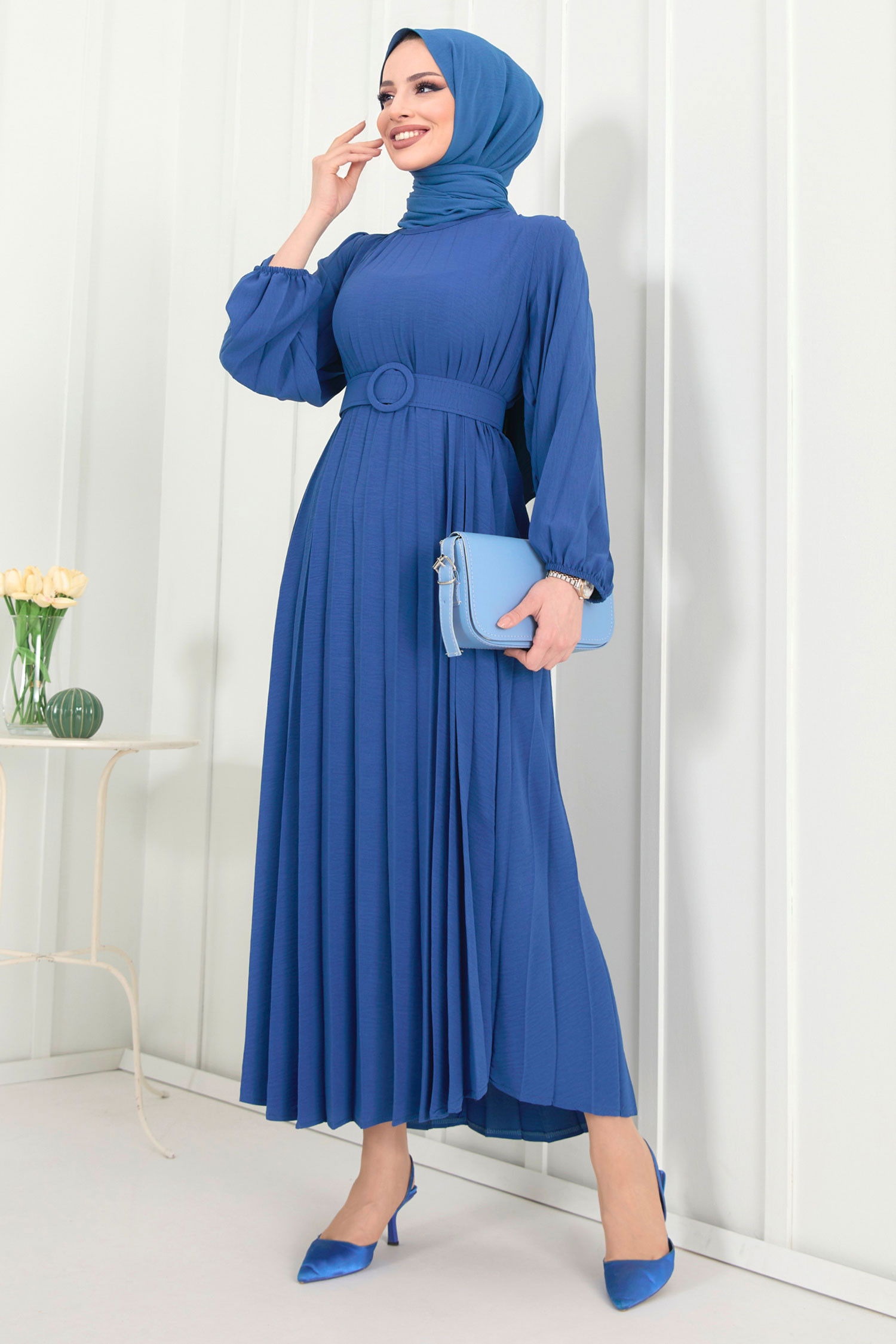 Elbise Mavi - 22228 MAVİ
