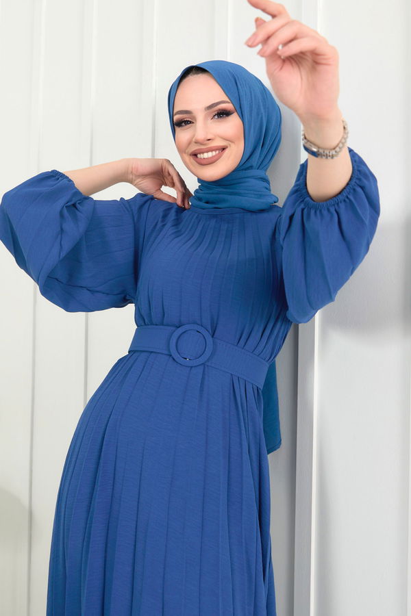 Elbise Mavi - 22228 MAVİ