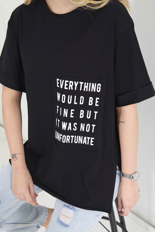 T-Shirt Siyah - 22369