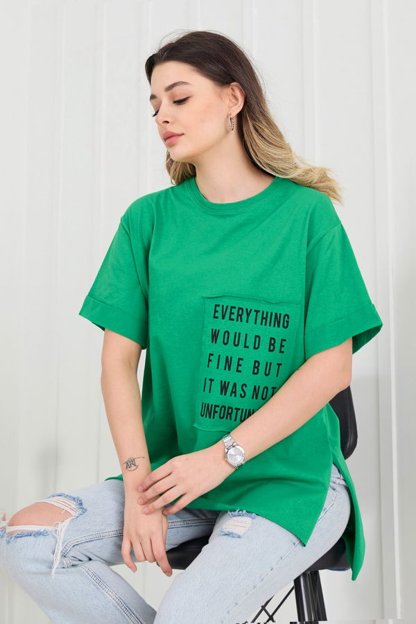 T-Shirt Yeşil - 22369